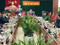 Bộ trưởng Bộ TT&TT Nguyễn Mạnh Hùng phát biểu tại buổi làm việc