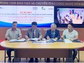 Viện trưởng Trần Minh cùng đại diện các công ty  tại lễ ký kết. Ảnh MIC