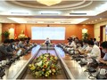 Thư trưởng Phan Tâm chủ trì buổi làm việc. Ảnh MIC