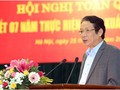 Thứ trưởng Hoàng Vĩnh Bảo phát biểu tại Hội nghị. Ảnh MIC