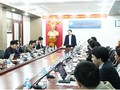 Thứ trưởng Nguyễn Huy Dũng phát biểu tại buổi làm việc. Ảnh Mic
