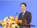 Bộ trưởng Nguyễn Mạnh Hùng phát biểu tại Hội nghị. Ảnh Mic