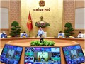 Thủ tướng Chính phủ phát biểu tại cuộc họp của Chính phủ. Ảnh Mic