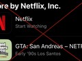 Các trò chơi Neflix cung cấp có cả trò chơi bạo lực GTA dành cho lứa tuổi 18+. Ảnh chụp màn hình