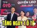 Hình ảnh lấy từ Facebook của Quyền Leo Daily về video thu hút người xem đăng ký phiên livestream bán hàng bằng những phần quà hấp dẫn như ô tô, máy tính bảng.