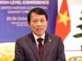 Đại tướng Lương Tam Quang - Ủy viên Bộ Chính trị, Bộ trưởng Bộ Công an Việt Nam phát biểu bế mạc Lễ mở ký Công ước Liên Hợp Quốc về chống tội phạm mạng (Công ước Hà Nội)