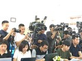 Rất đông báo chí đã dự cuộc họp báo trưa 23/7 về thanh tra kết quả thi THPT 2018 tại Sơn La. Ảnh: báo Tiền Phong