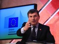 Ông Andrus Ansip - Phó chủ tịch EU về thị trường kỹ thuật số trong ảnh chụp tại hội chợ công nghệ CeBIT 2017 ở Hannover (Đức)
ẢNH: REUTERS