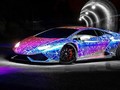 Siêu xe Lamborghini được độ với màu sắc sặc sỡ. Ảnh: Carscoops