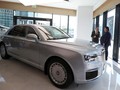 Mẫu Senat trưng bày trong lễ khai trương showroom đầu tiên của Aurus tại Moskva hôm 23/8. Ảnh: Reuters
