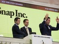 Ban lãnh đạo Snap trong buổi lễ IPO tại sàn chứng khoán New York