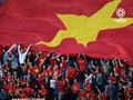 Cổ động viên Việt Nam ngất ngây với chiến tích lọt vào vòng 1/8 Asian Cup của đội tuyển Việt Nam (ảnh: Fox Sport)