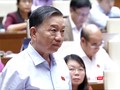 ông Tô Lâm, Bộ trưởng Bộ Công an phát biểu tại kỳ họp thứ 8 Quốc hội khóa XIV