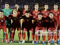 Các cầu thủ U22 Việt Nam tại trận giao hữu với U22 UAE (ảnh: Goal.com)