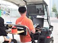 Xe tự lái của FPT chạy thử nghiệm tại Trung tâm Hội nghị Quốc gia