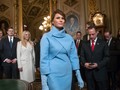 Melania Trump tại Điện Capitol ở Washington vào ngày Tổng thống Trump nhậm chức năm 2017 (ảnh: AP)