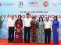 Đại diện Hội nhà văn Việt Nam, Hội Truyền thông số Việt Nam, Trung tâm Bản quyền số, hệ thống phổ thông liên cấp Alfred Nobel tại Lễ ra mắt và triển khai dự án "Nâng cánh ước mơ xanh"