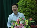 ông Võ Văn Thưởng, Ủy viên Bộ Chính trị, Thường trực Ban bí thư phát biểu tại buổi tiếp xúc cử tri Đà Nẵng hôm 13/5