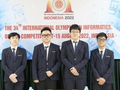 4 học sinh tham dự kỳ thi Olympic Tin học quốc tế: Lê Hữu Nghĩa, Trương Văn Quốc Bảo, Dương Minh Khôi, Trần Xuân Bách (ảnh: Bộ GD&ĐT)