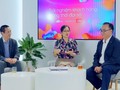 Các khách mời có ông Peter Phúc Huỳnh (Chủ tịch, Đồng sáng lập Cộng đồng CIO Việt Nam); bà Nguyễn Thị Quỳnh Trang (Giám đốc tư vấn, FPT Digital). Ông Vương Quân Ngọc (Giám đốc tư vấn, FPT Digital) trong vai trò người điều phối chương trình