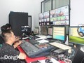 Bộ phận hậu kỳ làm việc tại phim trường Đài PT-TH Đồng Nai (ảnh: báo Đồng Nai)