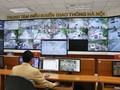 Màn hình quan sát giao thông toàn thành phố từ Trung tâm Điều khiển giao thông Hà Nội.