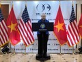 Bộ trưởng Tài chính Hoa Kỳ Janet Yellen phát biểu tại Hà Nội (ảnh: Nikkei Asian Review)