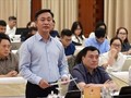 Thứ trưởng Bộ Xây dựng Nguyễn Việt Hùng trả lời về các giải pháp đối với thị trường bất động sản. (Ảnh: VGP)