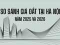 Infographic so sánh giá đất Hà Nội năm 2026 với 2025: Đất ngoại thành tăng hàng chục %