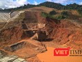 Đập thủy điện sông Bung 2 bị vỡ do ảnh hưởng mưa bão! - (Ảnh: Hồ Xuân Mai)