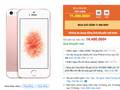 iPhone SE 64 GB giảm giá còn 11,49 triệu đồng khi người dùng mua online. Ảnh chụp màn hình.