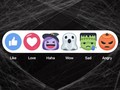 Thanh trạng thái Like cũng thay đổi theo chủ đề Hallowen- (Ảnh chụp màn hình).