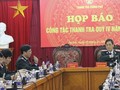 Thanh tra Chính phủ họp báo Quý IV