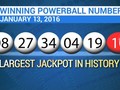 Dãy số độc đắc Powerball - Ảnh: CBSN
