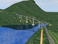 Cầu Móng Sến tại Km118-Km119, sau khi dự án hoàn thành.