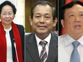 Phó chủ tịch nước Nguyễn Thị Doan, Chánh án Toà án nhân dân Tối cao Trương Hoà Bình và Viện trưởng Viện Kiểm sát nhân dân tối cao Nguyễn Hoà Bình.
