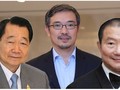 Ba người giàu nhất Thái Lan. Từ trái qua: Dhanin Chearavanont, Tos Chirathivat, Charoen Sirivadhanabhakdi