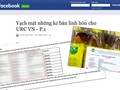 Những nội dung thông tin nói về URC trên trang Facebook của Ngoc Nga Tran