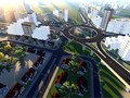 Mô hình cửa ngõ phía Tây Nha Trang trong tương lai. Ảnh: Sở Giao thông vận tải Khánh Hòa.