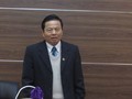 Chủ tịch Lê Doãn Hợp làm việc và trao đổi với tập thể lãnh đạo, cán bộ, phóng viên, biên tập viên VietTimes tại phòng họp, trụ sở mới. (Ảnh: VietTimes)