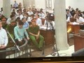 Bị cáo Nguyễn Xuân Sơn "bàng hoàng" khi bị cáo buộc tội "tham ô tài sản". (Ảnh: T.T)