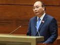 Thủ tướng Nguyễn Xuân Phúc phát biểu trước Quốc hội. Ảnh VGP/Nhật Bắc