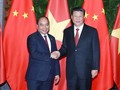 Thủ tướng Nguyễn Xuân Phúc và Tổng Bí thư, Chủ tịch Trung Quốc Tập Cận Bình. Ảnh: VGP/Quang Hiếu