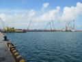 Cảng chuyên dụng của Khu liên hợp sản xuất gang thép Hòa Phát Dung Quất (ẢNH: HIỂN CỪ)
