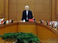 Đồng chí Nguyễn Phú Trọng, Tổng Bí thư, Chủ tịch nước, Trưởng Ban Chỉ đạo chủ trì Cuộc họp.