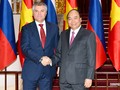 Thủ tướng Nguyễn Xuân Phúc và  Chủ tịch Duma quốc gia Nga Vyacheslav Viktorovich Volodin. (Ảnh: VGP)