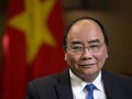 Thủ tướng Chính phủ Nguyễn Xuân Phúc trong cuộc phỏng ván với Bloomberg TV (Nguồn: Bloomberg)