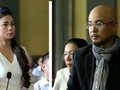 Vợ chồng ông Vũ bà Thảo tại tòa.