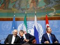 Ngoại trưởng các nước Iran, Nga và Thổ Nhĩ Kỳ trong cuộc gặp tại Geneva hôm 29/10 (Ảnh: Reuters)
