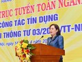 Thống đốc NHNN Nguyễn Thị Hồng phát biểu tại Hội nghị (Nguồn: NHNN)